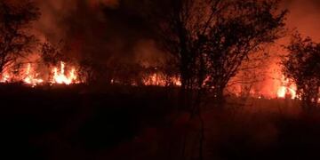 Bomberos Voluntarios de Puerto Rico controlan un incendio en la Reserva Natural Municipal Monte Seguín.