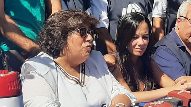 La dirigente Silvia Vélez, de la Adep, y la interventora del Cedems, Amelia De Dios.