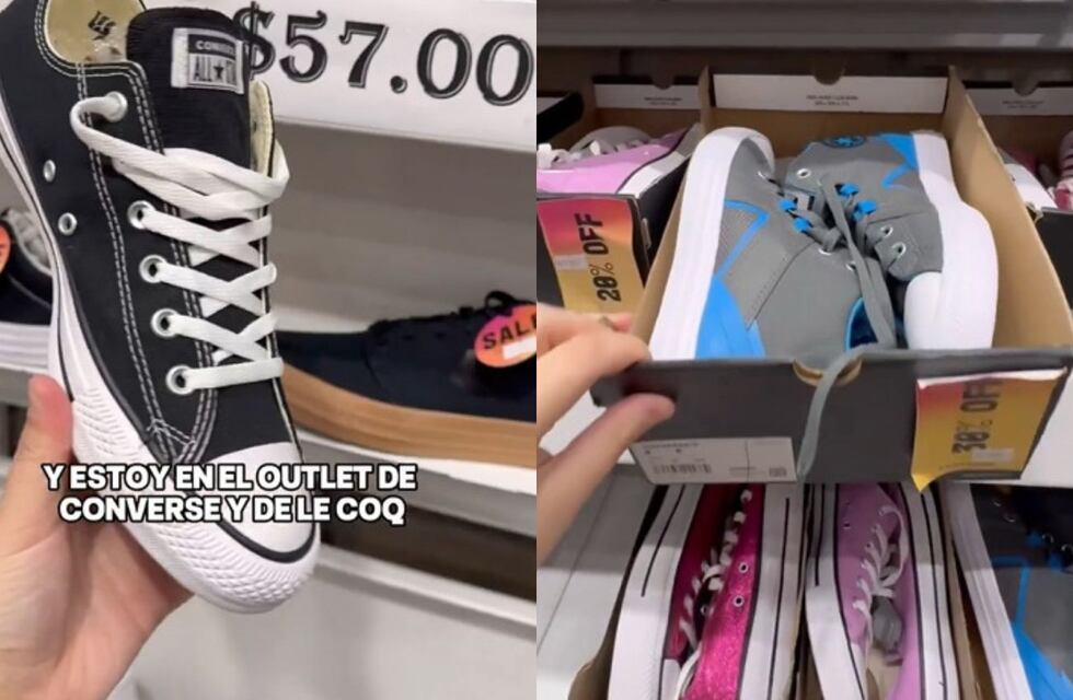 Outlet de zapatillas Converse y Le Coq Sportif con descuentos de hasta $30.000 en Buenos Aires