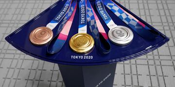 Las medallas de los Juegos Olímpicos en Tokio, Japón. (AP)