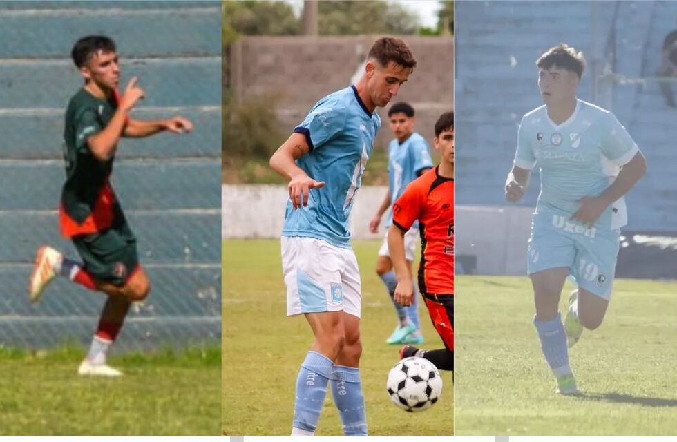 Hernán Gabutti, Tomas Schiavoni y Francisco Silva, grandes promesas del fútbol de Arroyito