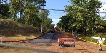 Eldorado: continúan los trabajos de empedrado en el municipio