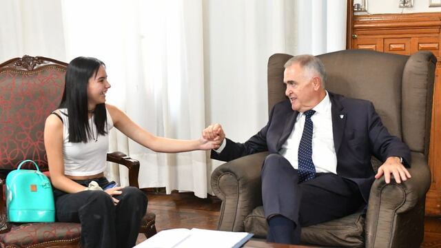 Milagros Gómez agradeció el apoyo de Jaldo y destacó la importancia de la donación de órganos en su historia de vida.