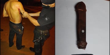 La mujer le asestó la puñalada sin mediar palabras.