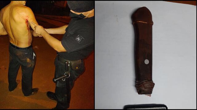 La mujer le asestó la puñalada sin mediar palabras.