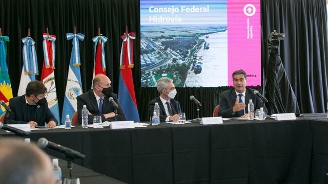 Los gobernadores Axel Kicillof, Omar Perotti y Jorge Capitanich asistieron al primer encuentro a fines de febrero.