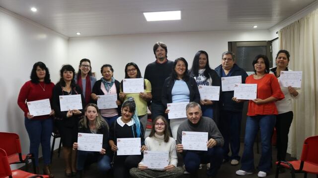 Oberá: entregaron certificados a cuidadores de personas mayores.