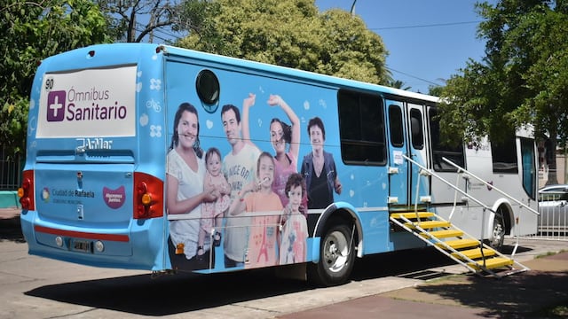 Ómnibus Sanitario en Rafaela