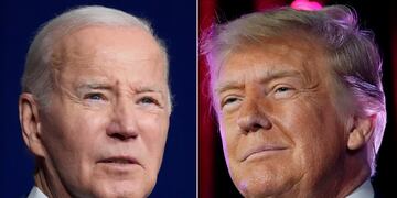 Joe Biden y Donald Trump se cruzan este jueves en un debate. (AP Foto, Archivo)