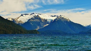 El impresionente lago en Chubut.