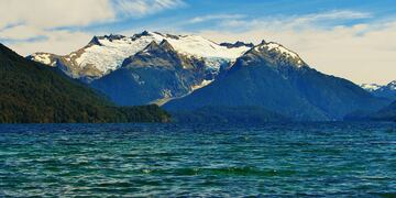 El impresionente lago en Chubut.