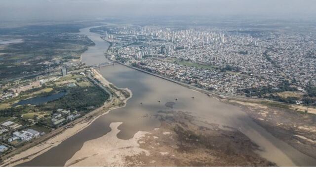 Preocupa el nivel del río Paraná en Santa Fe (UNL).