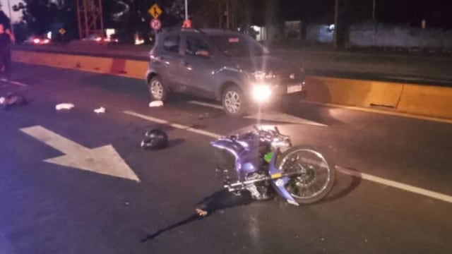 Un motociclista herido tras accidente vial en Posadas.