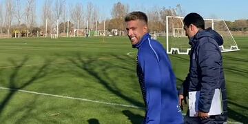 Buffarini, feliz de haber regresado a Talleres (Foto. Prensa Talleres).