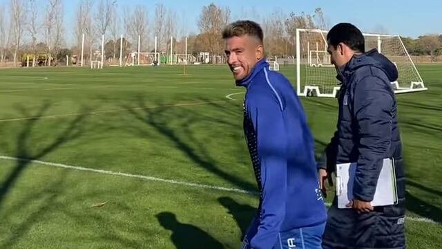 Buffarini, feliz de haber regresado a Talleres (Foto. Prensa Talleres).