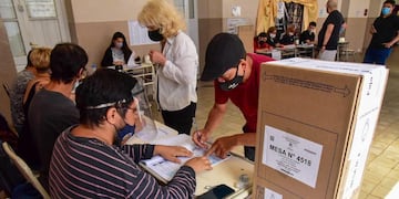 Elecciones 2021 Villa María Colegio: Instituto del Rosario. (Martin Llampayas/ La Voz))