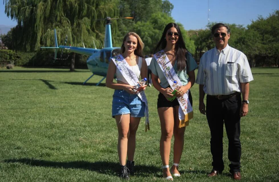Así fue la inesperada despedida de las reinas de la Vendimia en helicóptero