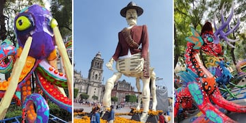 Extraordinarias obras de arte son las carrozas que desfilan por las calles en México durante la semana en que se celebra el Día de los Muertos.
