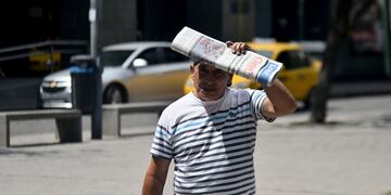 Ola de calor en Córdoba. (Pedro Castillo / La Voz)