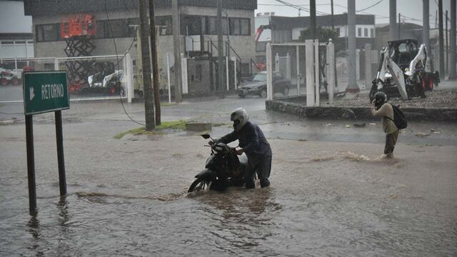 Fuertes lluvias en Córdoba.