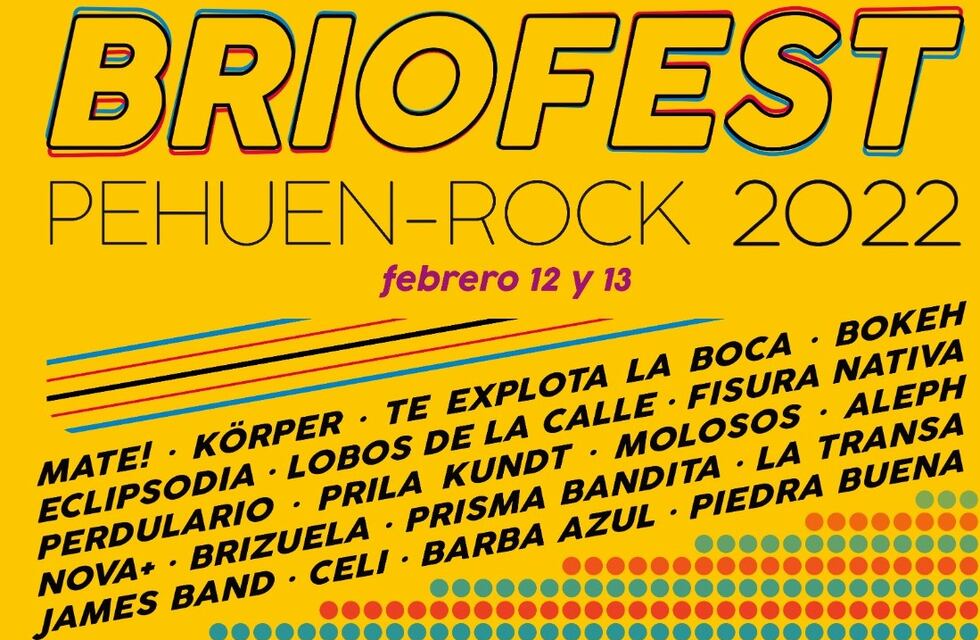 El Brío Fest confirmó la nueva grilla de artistas