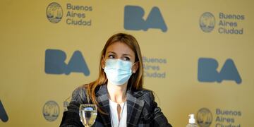 Soledad Acuña
Conferencia de prensa del gobierno de la ciudad. Foto Federico Lopez Claro