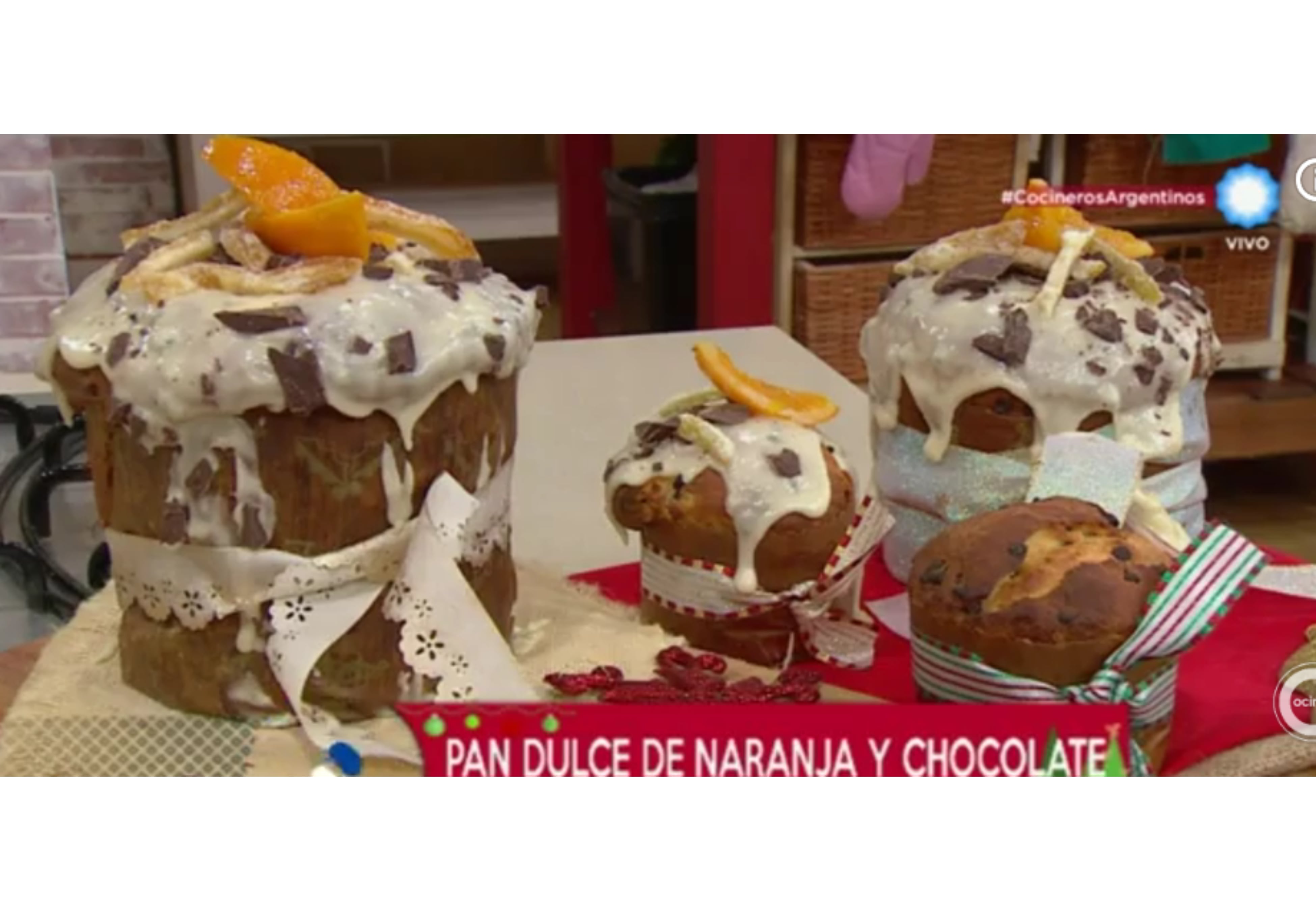 Así queda el pan dulce de naranja y chocolate.