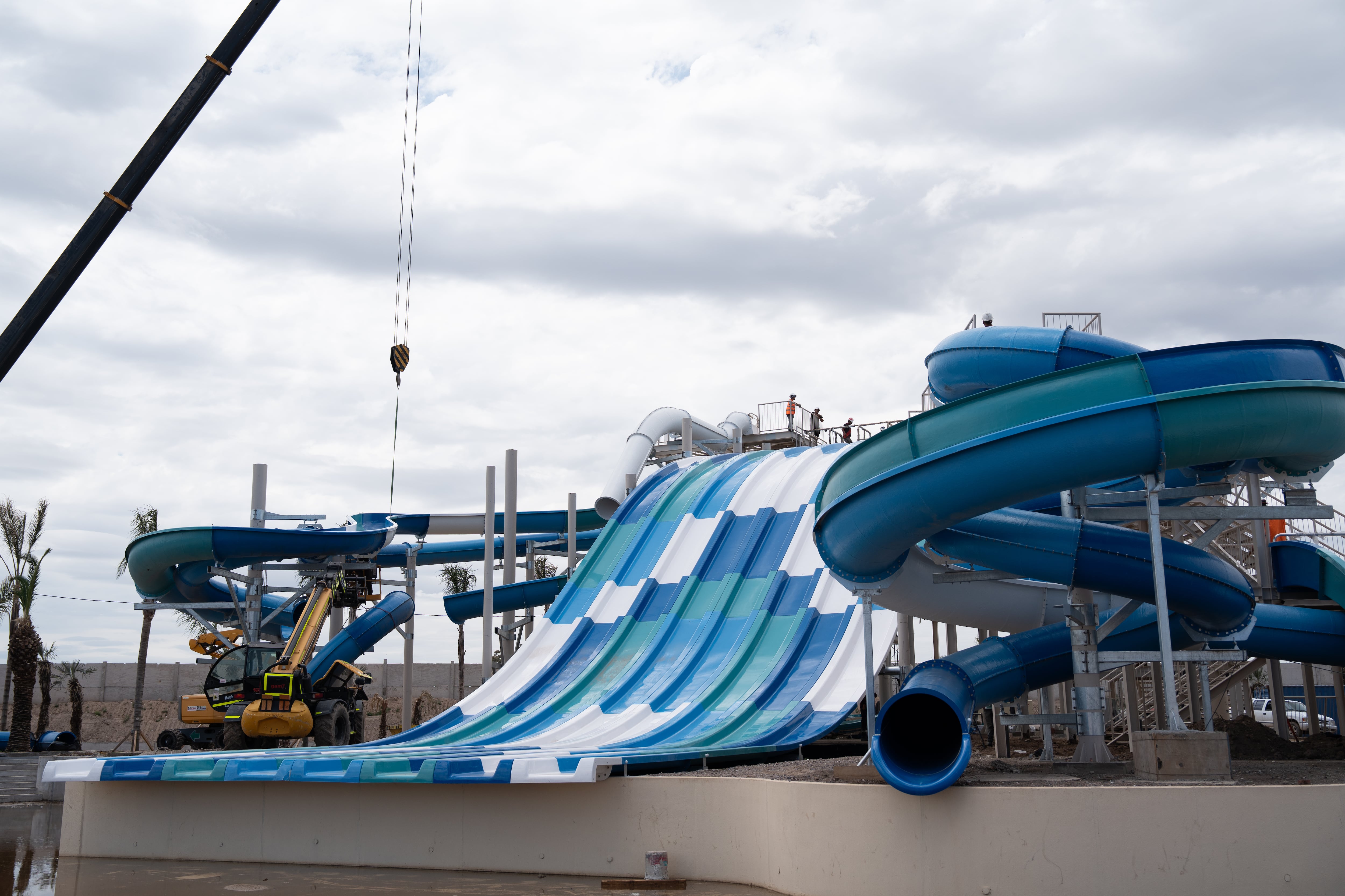 Falta poco para la apertura del parque acuático más grande del país. (Foto: Prensa)