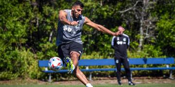 Wanchope Ábila se suma a los entrenamientos de Colón (Foto: Prensa Minnesota United).