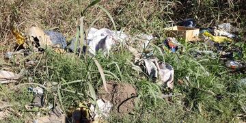 Basura en caminos rurales