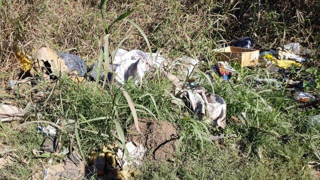 Basura en caminos rurales