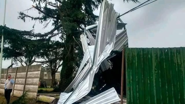 Así fueron los destrozos ocasionados por el viento en Tandil.