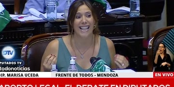 Marisa Uceda -Frente de Todos- ley de Interrupción Voluntaria del Embarazo.