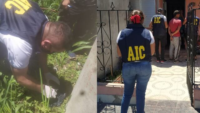 Secuestro de un arma calibre 22 en un pastizal