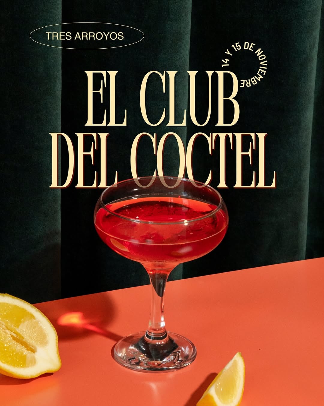 Llega El Club del Cóctel: Tres Arroyos se prepara para dos noches únicas