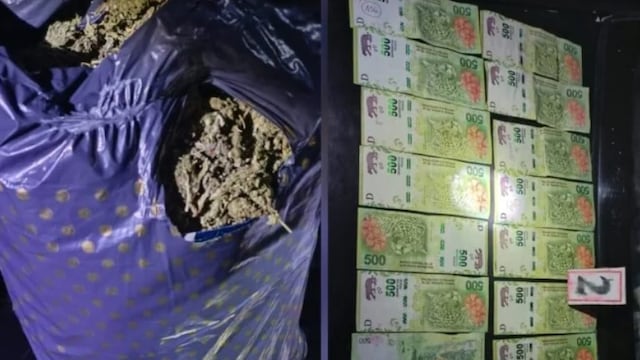 Aristóbulo del Valle: incautan marihuana y dinero en efectivo tras un operativo policial.