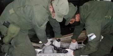 A través de una encomienda y escondido en un parlante, buscaban transportar 5 kilos de cocaína.