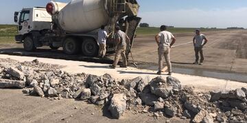 Reparan pista en el Aeródromo Municipal de Tres Arroyos