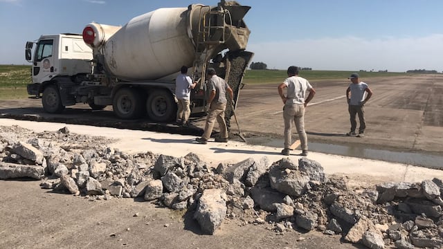 Reparan pista en el Aeródromo Municipal de Tres Arroyos