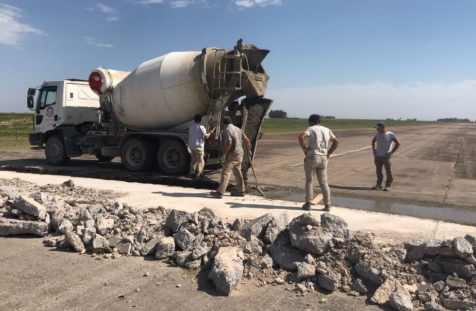 Reparan pista en el Aeródromo Municipal de Tres Arroyos