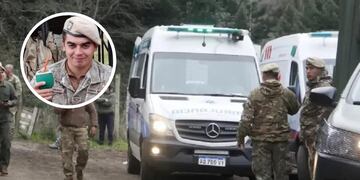La emoción por el soldado dado de alta.