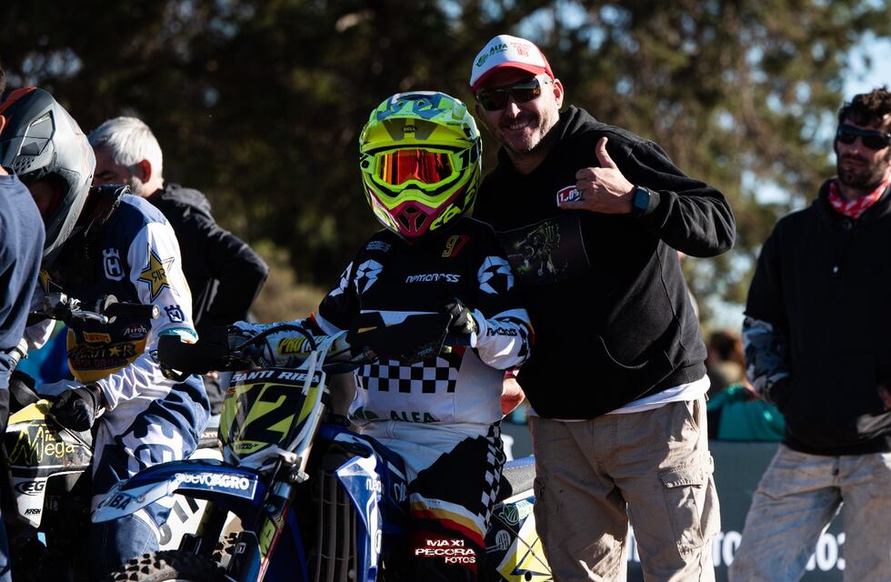 Santino Riba volvió a subir al podio en el Campeonato Cordobés de Motocross