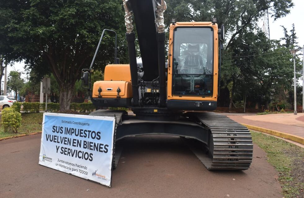 El municipio de Montecarlo contará con una nueva excavadora de orugas