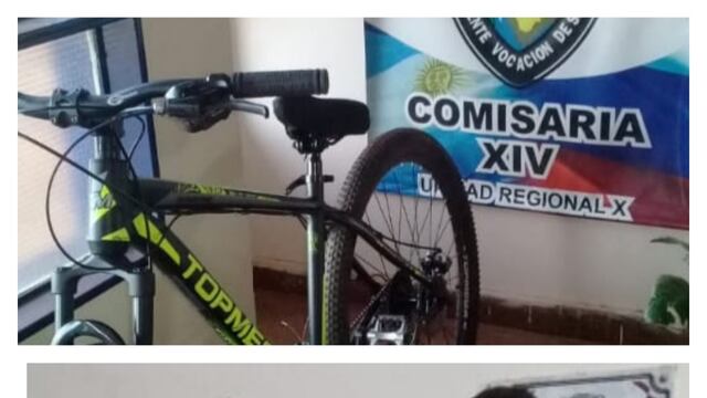 Posadas: joven detenido por robar una bicicleta a punta de pistola