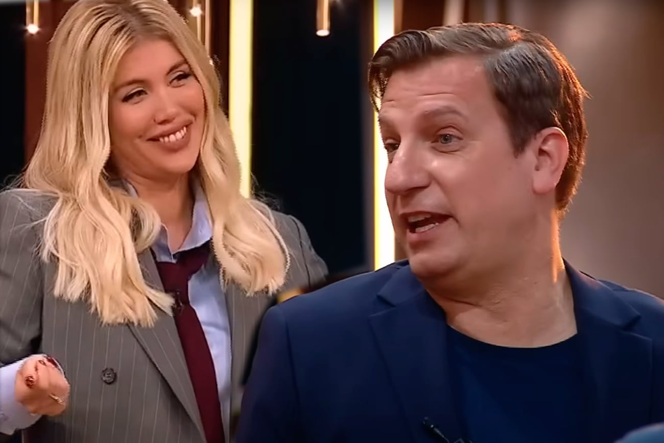 Wanda Nara y Maxi López. Foto: captura pantalla