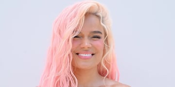 La microbikini XXS que lució Karol G en las playas de República Dominicana.