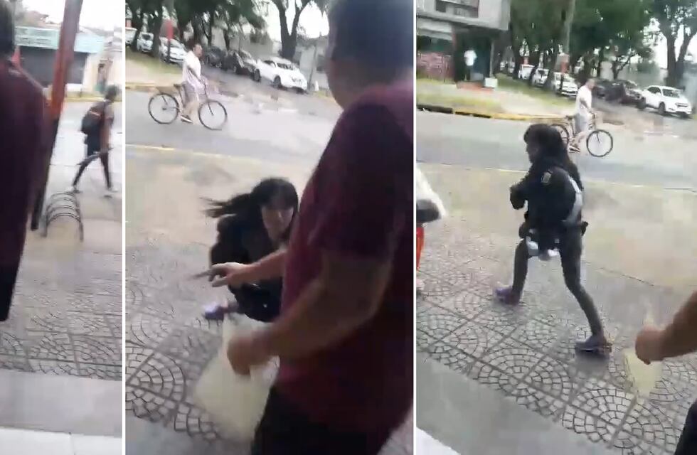 Video: una mechera atacó a cuchillazos a un comerciante en Villa Gobernador Gálvez