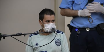 Juan Carlos "Pelado" Rodríguez, de 24 años, acusado del femicidio de Yoselí Ailén Rodríguez Pereyra estará preso hasta el juicio. Sergio Leiva/Dierio Huarpe