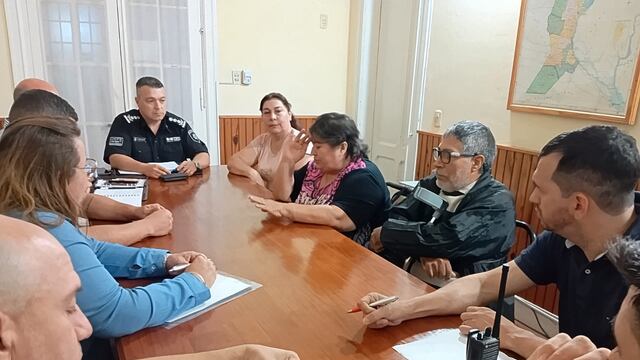 Reunión con vecinales por seguridad en Rafaela