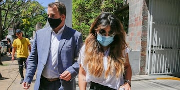 Jana y Giannina Maradona llegan a declarar.